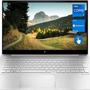 HP 2022 Newest Envy Laptop, 17.3" FHD Touchscreen, Intel Core i7-1195G7, 32GB RAM, 1TB PCIe SSD, Webcam, Fingerprint Reader, Backlit Keyboard, HDMI, Wi-Fi 6, Bluetooth, Windows 11 Home, Silver