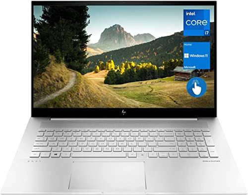 HP 2022 Newest Envy Laptop, 17.3" FHD Touchscreen, Intel Core i7-1195G7, 32GB RAM, 1TB PCIe SSD, Webcam, Fingerprint Reader, Backlit Keyboard, HDMI, Wi-Fi 6, Bluetooth, Windows 11 Home, Silver