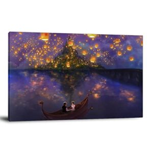 rip fairy tale castle canvas art poster and wall art picture print modern family bedroom decor posters 08x12inch(20x30cm)