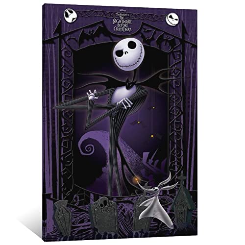 RIP Halloween Before Christmas Canvas Art Poster and Wall Art Picture Print Modern Family Bedroom Decor Posters 16x24inch(40x60cm)