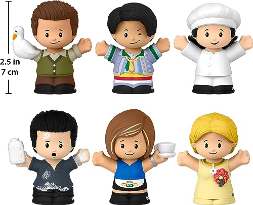 Little People Collector Friends TV Series Special Edition Figure Set for Adults & Fans, 6 Characters in a Display Gift Package