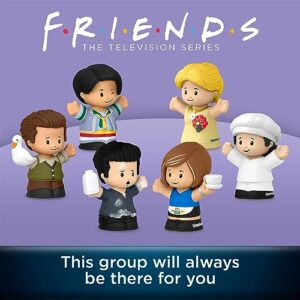 Little People Collector Friends TV Series Special Edition Figure Set for Adults & Fans, 6 Characters in a Display Gift Package