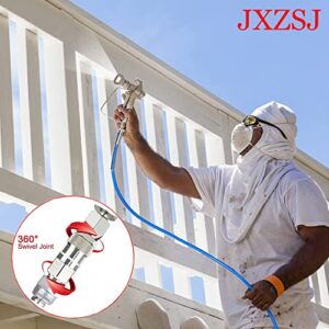 JXZSJ 1/4-Inch Stainless Steel Airless High Pressure Spray Gun Swivel Joint for Graco Paint Sprayers Spray Gun Hose Swivel Joint(2 Pack)