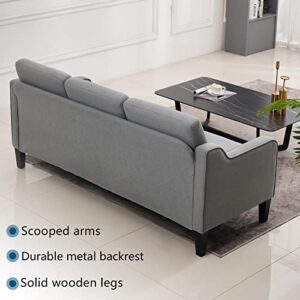 VINGLI Mid-Century Modern Sofa,71" Sofa Couch for Living Room,Small 3 Seater Loveseat Sofa for Small Space,Bedroom,Apartment,Studio