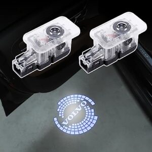 taikoo car doors puddle lights for volvo xc90 xc60 xc40 s90 s60 v90 v60 car door welcome light accessories car door led light logo projector (type a logo)