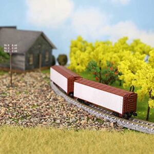 C15016 N Scale Reefer Car Wagon Wooden Side 1:160 Model Train Railway Flat Car (White)