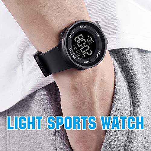NBONAL Simple Digital Sport Watch for Men Women or Student Waterproof Fashion Gift Easy Read Outdoor Casual Watch