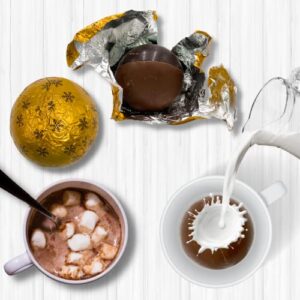 Double Hot Chocolate Hot Chocolate Melting Balls Pack of 6 with Mini Marshmallows Inside, 1.6 Ounce
