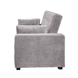 Serta Convertible Sofa, Light Grey