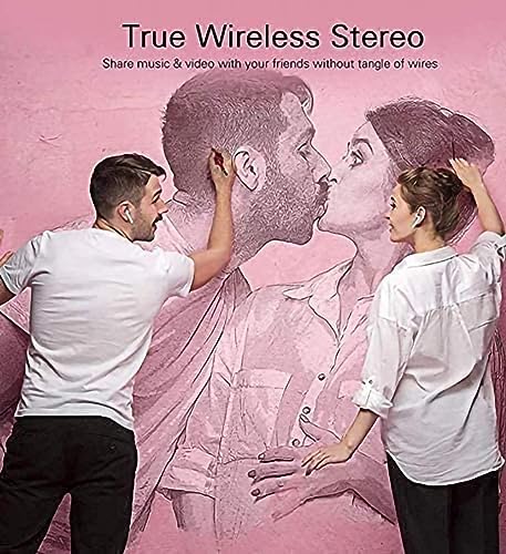 Tombow Mono Wireless Earbuds, Bluetooth 5.0 Earbuds Noise Cancelling Wireless Headphones 30H Cycle Playtime Hi-Fi CVC8.0,Bluetooth in-Ear Earphones with Build-in Mics Headsets, for iPhone Android