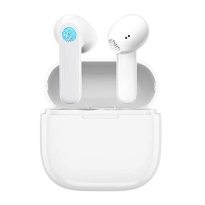 kurdene wireless bluetooth earbuds with fast charging 30 hours playtime stereo sound bluetooth headphones with mics in-ear wireless earphones touch control wireless headset for music and call