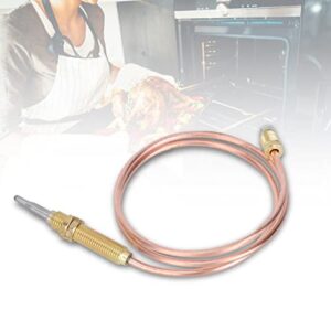 Jerliflyer Thermocouple Gas, M8 Thread Heating Gas Burner Thermocouple Probe 600mm High Speed Metal Portable Thermocouple Gas for Fireplace BBQ Grill