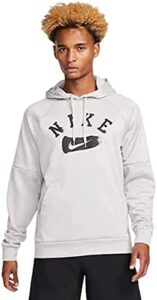 nike therma-fit graphic baseball hoodie (as1, alpha, m, regular, regular, light iron ore, medium)