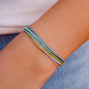 Pura Vida Bracelet Mental Health Awareness 2022 Bracelet - Adjustable with Waterproof Band, String Bracelet for Women - Stackable Bracelets for Teen Girls, Handmade Bracelets for Teens - One Size