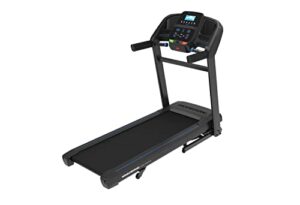 horizon fitness t202 foldable treadmill running machine with incline, fitness & cardio, lightweight folding treadmill with bluetooth speakers, easydial controls, tablet holder, 325lb capacity
