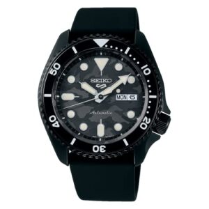 seiko 5 sports yuto horigome limited edition black camouflage dial automatic watch srpj39