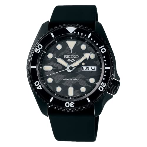 SEIKO 5 Sports Yuto Horigome Limited Edition Black Camouflage Dial Automatic Watch SRPJ39