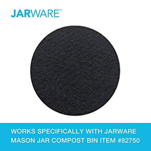 Stainless Steel Compost Lid with 4 Charcoal Filters for Wide Mouth Mason Jars,