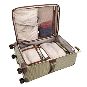London Fog Oxford III 2 Piece Set (Cabin Bag and 25" Spinner), Olive
