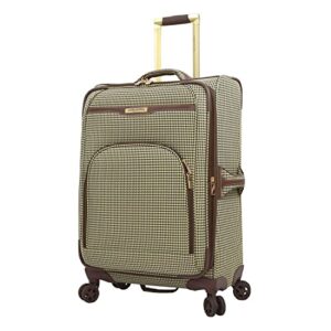 London Fog Oxford III 2 Piece Set (Cabin Bag and 25" Spinner), Olive