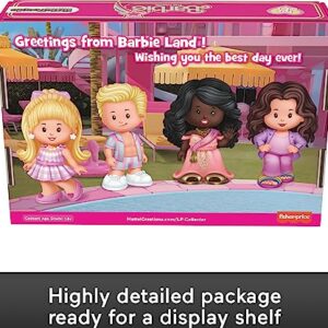 Little People Collector Barbie: The Movie Special Edition Set in Display Gift Package for Adults & Fans, 4 Figures