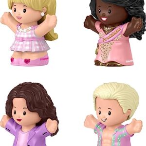 Little People Collector Barbie: The Movie Special Edition Set in Display Gift Package for Adults & Fans, 4 Figures