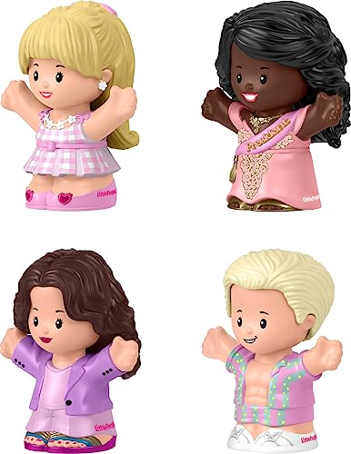 Little People Collector Barbie: The Movie Special Edition Set in Display Gift Package for Adults & Fans, 4 Figures