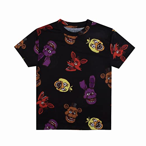 Five Nights at Freddy's Game Over Crew Neck Short Sleeve 4pk Boy's Tees Multicolored