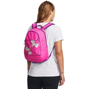 Under Armour Hustle Play Backpack, (652) Rebel Pink/Mystic Magenta/Metallic Cristal Gold, One Size Fits Most