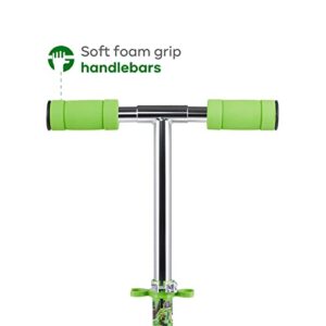 Minecraft 2 Wheel Kick Scooter for Kids - Easy & Portable Fold-N-Carry Design, Ultra-Lightweight, Comfortable & Safe, Durable & Easy to Ride, Minecraft Green