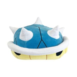 Franco Super Mario Blue Spiny Shell Kids Bedding Super Soft Plush Cuddle Pillow Buddy, (Officially Licensed Product), One Size