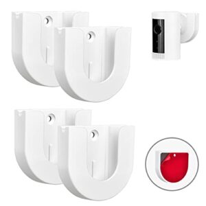 4 Pack Adhesive Wall Mount for Ring Indoor Cam, Strong VHB Stick On - Easy to Install, No Tools Needed, No Mess, No Drilling, Strong Adhesive Mount(Camera is not Included)