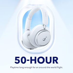Soundcore by Anker Space Q45 Adaptive Active Noise Cancelling Headphones, Reduce Noise by Up to 98%, 50H Playtime, App Control, LDAC Hi-Res Wireless Audio, Comfortable Fit, Clear Calls, Bluetooth 5.3