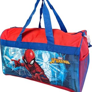 Spider-Man Kids 17" Overnighter Carry-On Duffel Bag (Red-Blue)