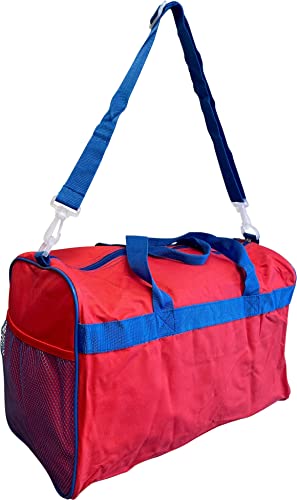 Spider-Man Kids 17" Overnighter Carry-On Duffel Bag (Red-Blue)