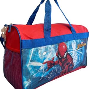 Spider-Man Kids 17" Overnighter Carry-On Duffel Bag (Red-Blue)