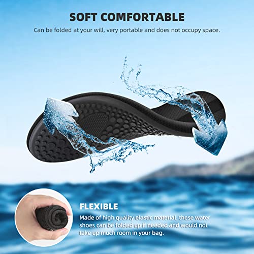 ATHMILE Water Shoes Women Men Barefoot Aqua Socks Quick-Dry for Beach Swim Pool Yoga Camping Cruise Surf Sport