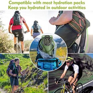 Hydration Bladder, 3L Water Bladder for Hiking Backpack Leak Proof Water Reservoir Storage, 3 Liter BPA-Free Water Pouch Hydration Pack Replacement for Biking Climbing Cycling Running, Military Green