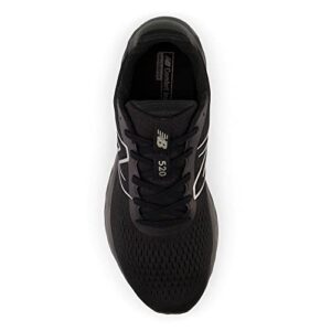 New Balance Men's 520 V8 Running Shoe, Black/Black, 11.5 Wide