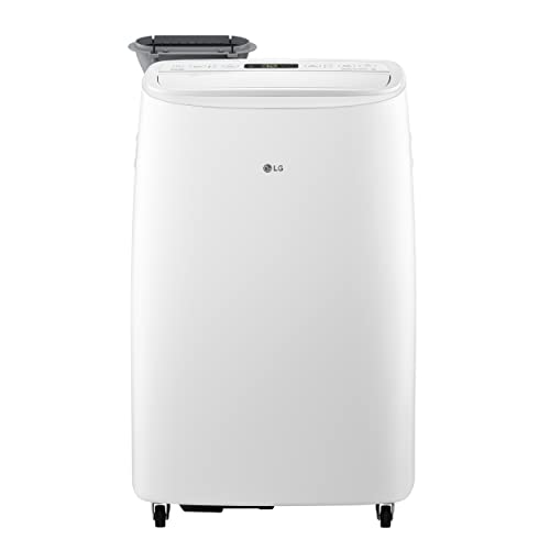 LG 10000 BTU Portable Air Conditioners Dual Inverter [2023 New] Wheels Easy Install & Mobility WiFi Enabled App Ultra-Quite Cools 450 Sq.Ft 3-in-1 AC Unit Home Room White LP1022FVSM