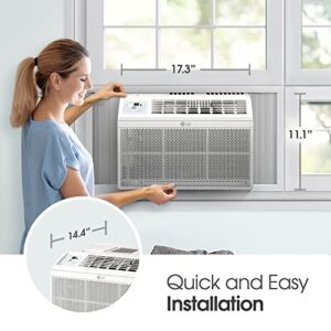 LG 5800 BTU Window Air Conditioners [2023 New] Remote Control Ultra-Quite Compact-size Washable Filter Multi-Speed Fan Cools 260 Sq.Ft. Small Room AC Unit Easy Install White LW6023R