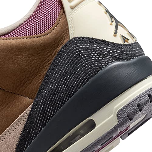 Jordan mens Air Jordan 3 Retro, Archaeo Brown/Dark Smoke Grey/, 10