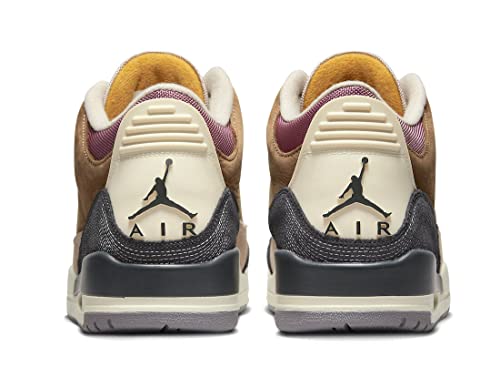 Jordan mens Air Jordan 3 Retro, Archaeo Brown/Dark Smoke Grey/, 10