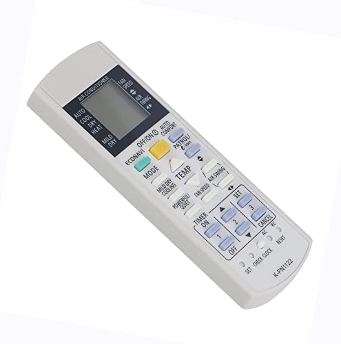 AULCMEET Universal Replace AC Remote Control Compatible with Panasonic Air Conditioner Sub Remote A75C2913 CWA75C2913 A75C3716(K-PN1122)