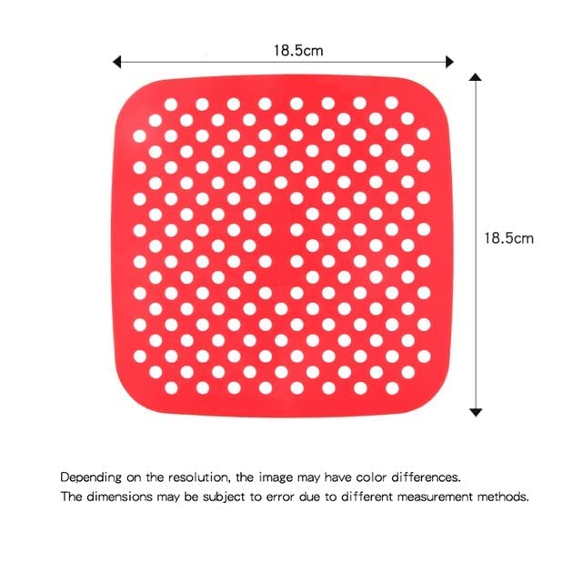 8.5" Square4PcsReusableSilicone Air Fryer Linersfor Air Frying, Steaming and Oven Baking Easy Clean Air Fryer