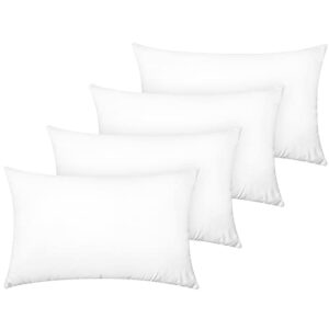 yiyea 100% brushed microfiber pillow cases standard size set of 4, 1800tc super soft bed pillowcases with envelope closure, wrinkle, fade and stain resistant, 20x26 inches (standard, white)