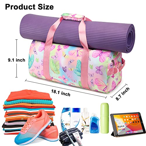 CAMTOP Travel Duffel Bag Girls Women Sport Dance Gym Tote Weekender Overnight Carry-On Bag