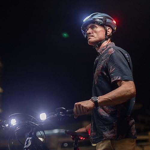 Lumos Ultra E-Bike Smart Helmet | NTA 8667 Certified | Front & Rear LED Lights | Retractable Face Shield | App Controlled | EBike, Scooter, Cycling, Bicycle | Adults, Men Women