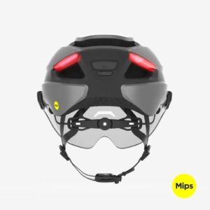 Lumos Ultra E-Bike Smart Helmet | NTA 8667 Certified | Front & Rear LED Lights | Retractable Face Shield | App Controlled | EBike, Scooter, Cycling, Bicycle | Adults, Men Women