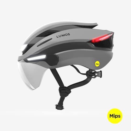 Lumos Ultra E-Bike Smart Helmet | NTA 8667 Certified | Front & Rear LED Lights | Retractable Face Shield | App Controlled | EBike, Scooter, Cycling, Bicycle | Adults, Men Women